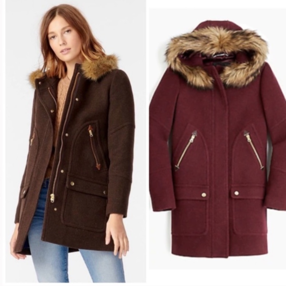 J.Crew Parka Wool Coat